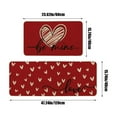 thumbnail image 3 of TERGAYEE Rug Valentine's Day Kitchen Floor Mats Two Piece Set Home Bedroom Carpet Door Mat Entrance Bathroom Door Fouling Mat Entrance Door Mat Valentines Day Decorations, 3 of 6