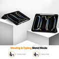 thumbnail image 3 of Dteck for iPad Pro 11 Inch 2024 Case with Pencil Holder, Slim Trifold Stand Case for iPad Pro 11" (M4) 2024,Black, 3 of 6