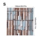 thumbnail image 3 of Toystoory Cortina de 2 piezas de poliéster para baño, estilo Retro con diseño de puerta de madera, cortina decorativa para ventana para sala de estar, Sombras de ventana S Toystoory HA010886-01, 3 of 6