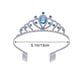 thumbnail image 4 of KAKOWELY Tiara de corazones para niñas, diadema de cristal, accesorios para el cabello para fiestas de cumpleaños (azul), 4 of 4