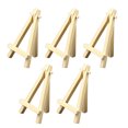 thumbnail image 2 of 5 mini caballetes de madera para exhibición de 5 pulgadas, soporte triangular, caballetes portátiles de madera para artistas, para bodas y fiestas, 2 of 12