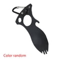 thumbnail image 2 of pitrice Stainless Steel Multi-function Spoon Fork Outdoor Camping Picnic Utensil Travel Cutlery Random Color, 2 of 9