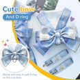 thumbnail image 3 of Dog Harness for Small Dogs with Bow Small Harness for Dogs with D-Ring Soft Mesh Adjustable Harness Set Puppy Pet Harness and Leash (Blue M), 3 of 4