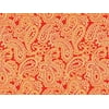Pack of 1, Red/Gold Paisley 26" x 417' Half Ream Gift Wrap (Foil) for Holiday, Party, Kids' Birthday, Wedding & Special Occasion Packaging