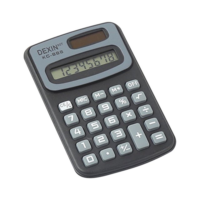 Calculator Basic Standard Calculators Mini Digital Desktop Calculator with 8-Digit LCD Display, Battery Solar Power Smart Calculator Pocket Size for Home School for Little One School Supplies