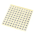 thumbnail image 5 of Round Number Stickers 15mm Dia Number 1-100 Coated Paper Label 30 Sheets, Black Word/White Background, 5 of 5