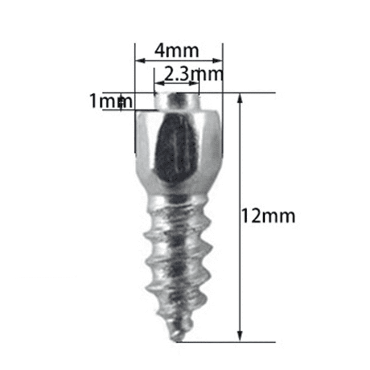 400PCS 12mm Tire Studs Carbide Screw Snow Spikes Anti- Anti-Ice for Car/SUV/ATV/UTV Car Tire Stud