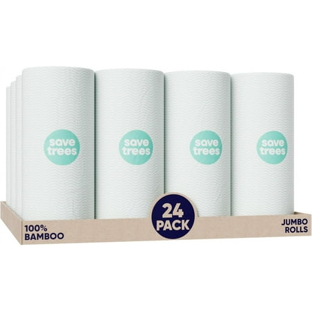 Bamboo Paper Towels – Ultra Absorbent & Durable Eco-Friendly Paper Towels – FSC-Certified, Vegan