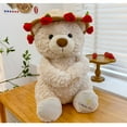 thumbnail image 5 of Teddy Bear Stuffed Animal Gift with Rose Funny Cute Bear Stuffed Animal Plush Gifts for Christmas Valentine Mother Birthday Wedding, 11.8 Inches, 5 of 6