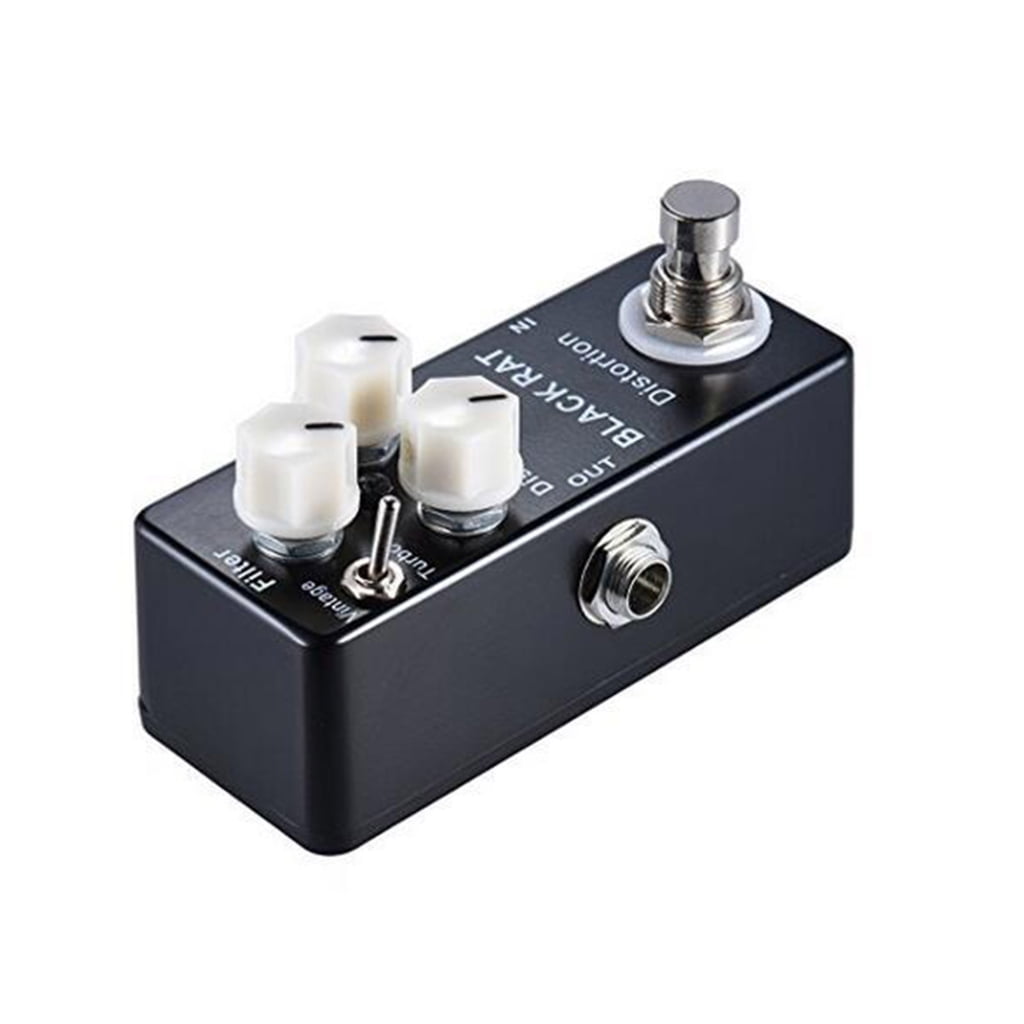 NEXAVKPR Powerful Black RAT Distortion Pedal for Electric Guitars Metal Alloy Material