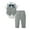 Gray, variant on CARETOO Baby Boy Clothes Toddler Boy Outfits 4PC Gentleman Dress Romper Vest Pants Bow Tie Suit Set