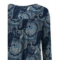 thumbnail image 5 of FOLUNSI Womens Plus Size Tunic Tops Long Sleeve Casual Floral Henley Shirts M-4XL, 5 of 7