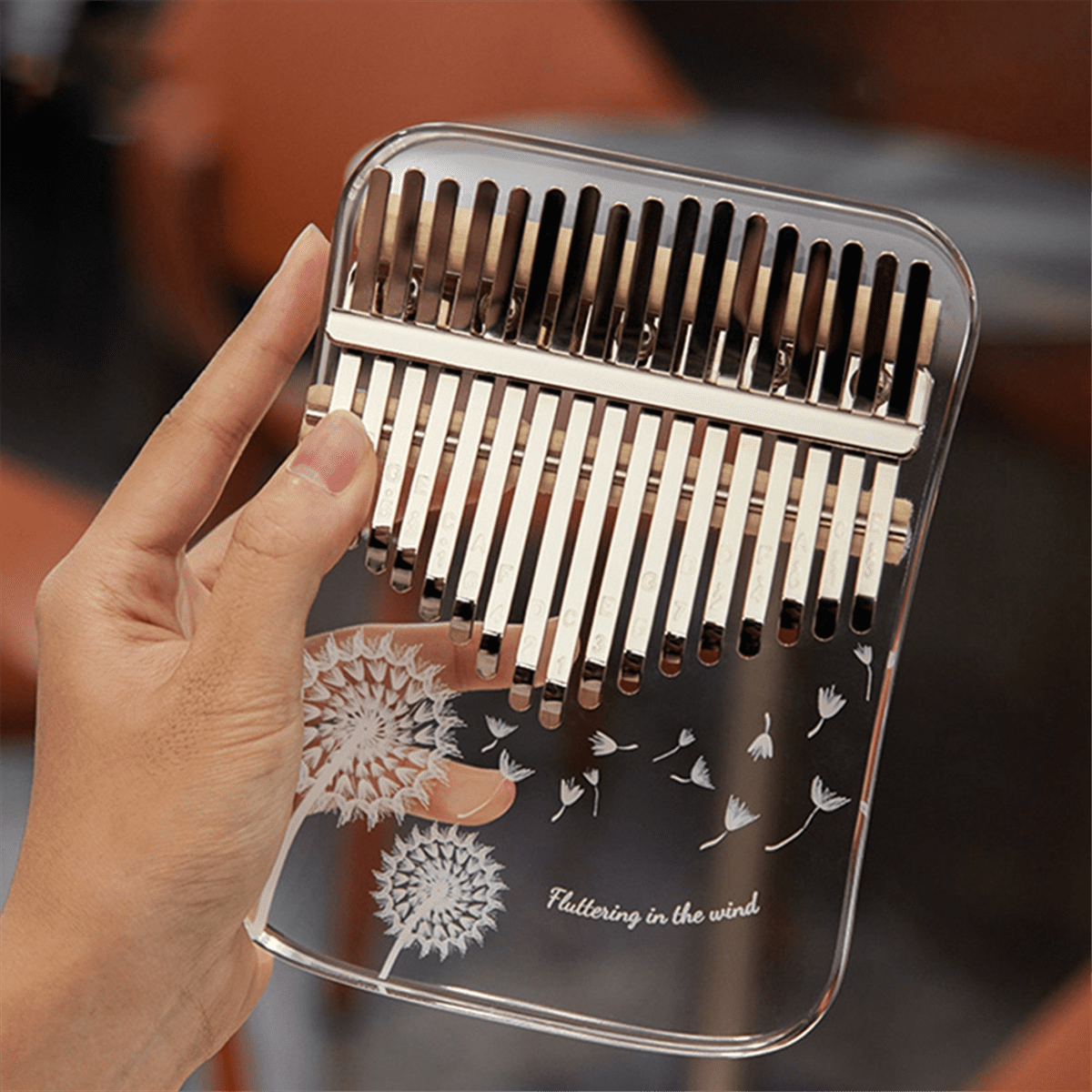Kalimba 17 Key Professional Thumb Piano Acrylic Kalimba Thumb Piano Keyboard Musical Instrument