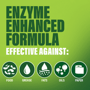 Green Gobbler Garbage Disposal & Sink Drain Cleaner, Elminates Foul Odors and Clogs, Enzymatic Formula, 22.6 fl oz - 6 Uses