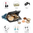 thumbnail image 4 of Snowman Stylish Men Wallet with Coin Pocket - Durable 0.7 Microfiber Zinc Alloy Jaws, 4.3x4.7 in/11x12 cm Size, 4 of 7