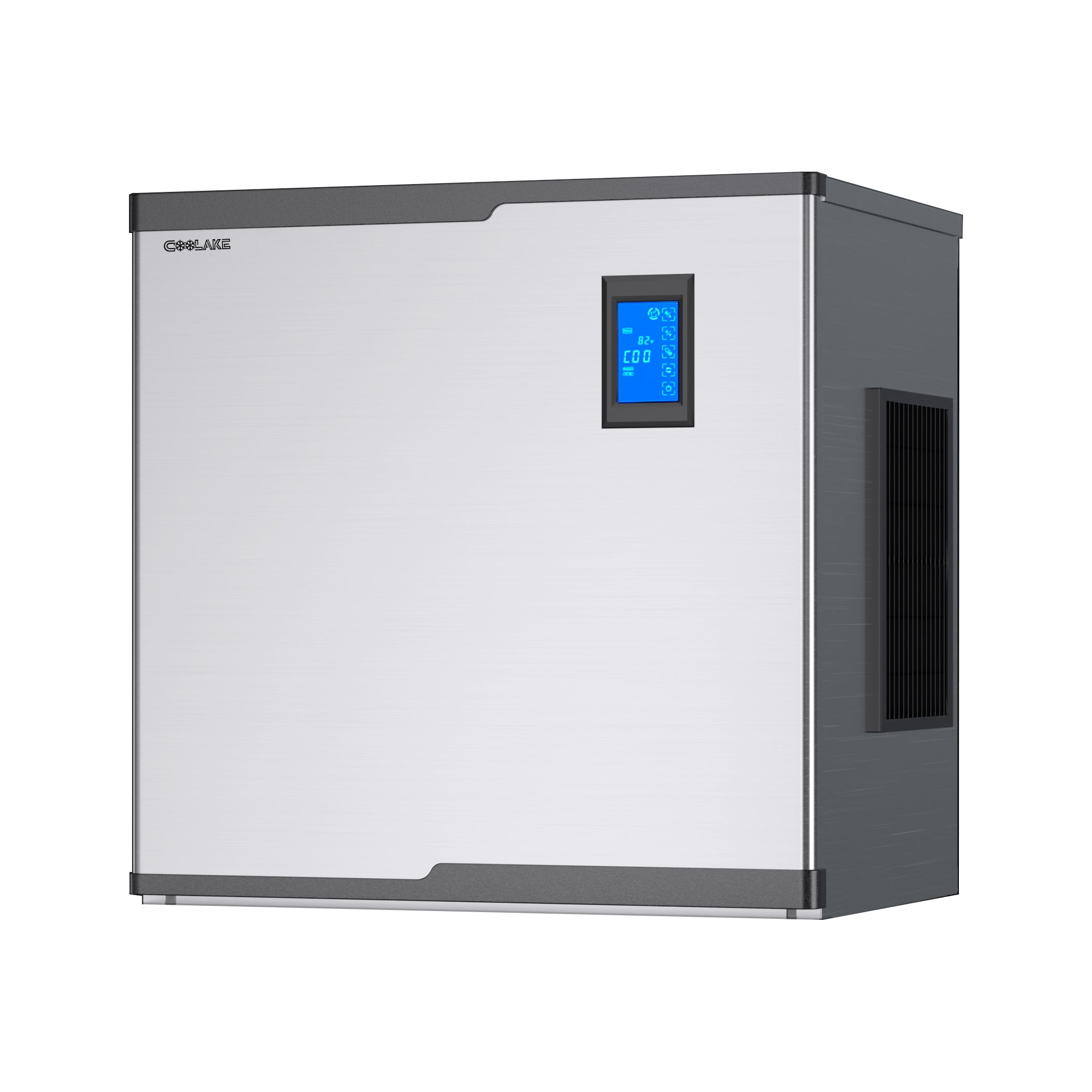 Coolake 22" 450lbs Commercial Cube Ice Machine Head, Stainless Steel, 115v