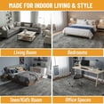 thumbnail image 2 of Ottomanson Non-Slip Extra Large Area Rug 7'10" x 25' Low Pile Living Room Carpet, Solid Brown, 2 of 9