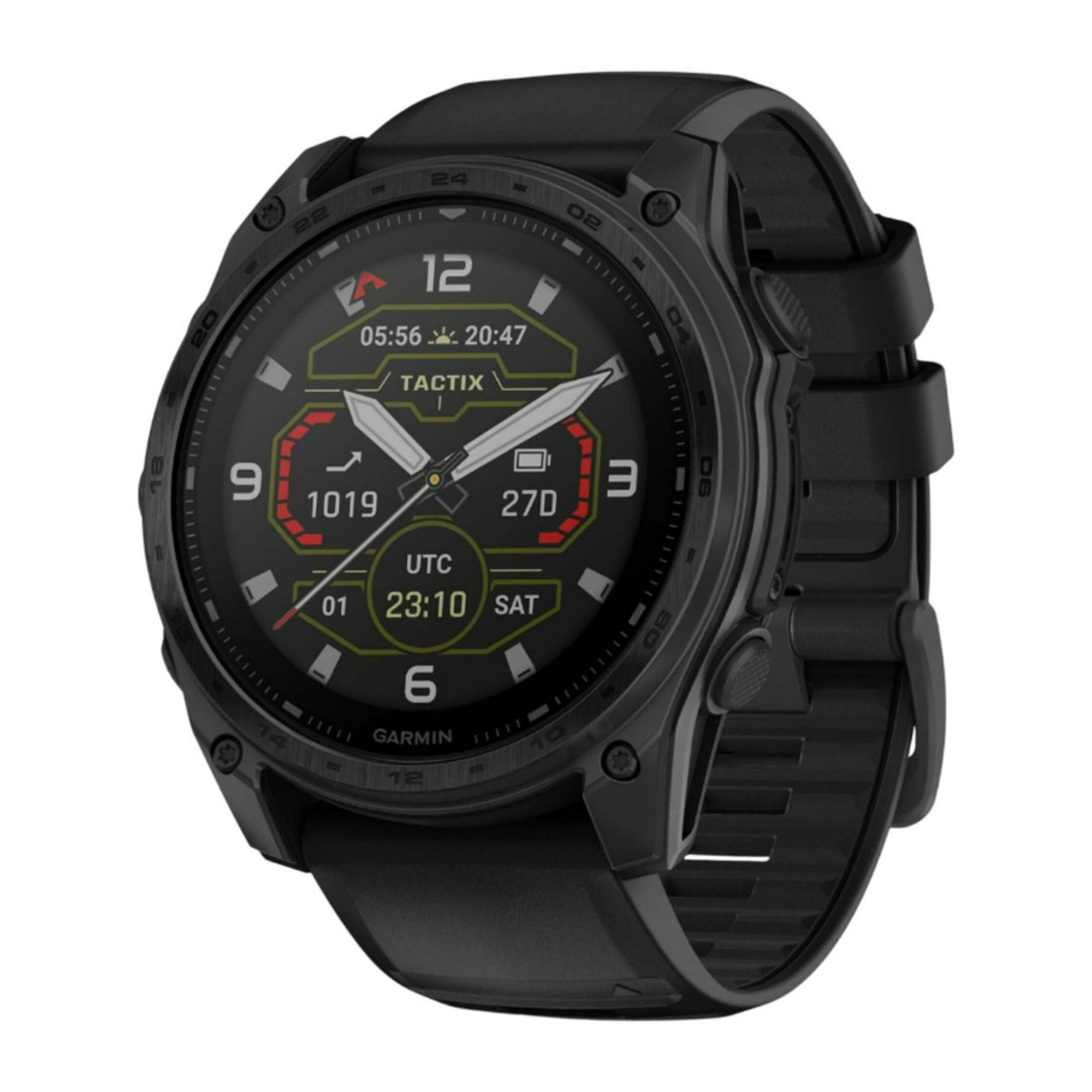 Garmin Tactix 8 51mm Sapphire Solar Elite Edition Smartwatch (Black) Bundle with Clip-On Light