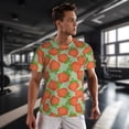 thumbnail image 3 of Wukai Hand Drawn Strawberry Print Men's Short-Sleeved Mesh T-Shirt,Quick-Dry Short Sleeve Workout T-Shirt-6X-Large, 3 of 8