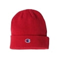 thumbnail image 5 of Gorra de punto acanalada Champion, talla única, rojo escarlata, 5 of 5