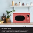 thumbnail image 3 of Magic Chef 0.7 Cubic Feet 700 Watt Classic Retro Touch Countertop Microwave, Red, 3 of 8