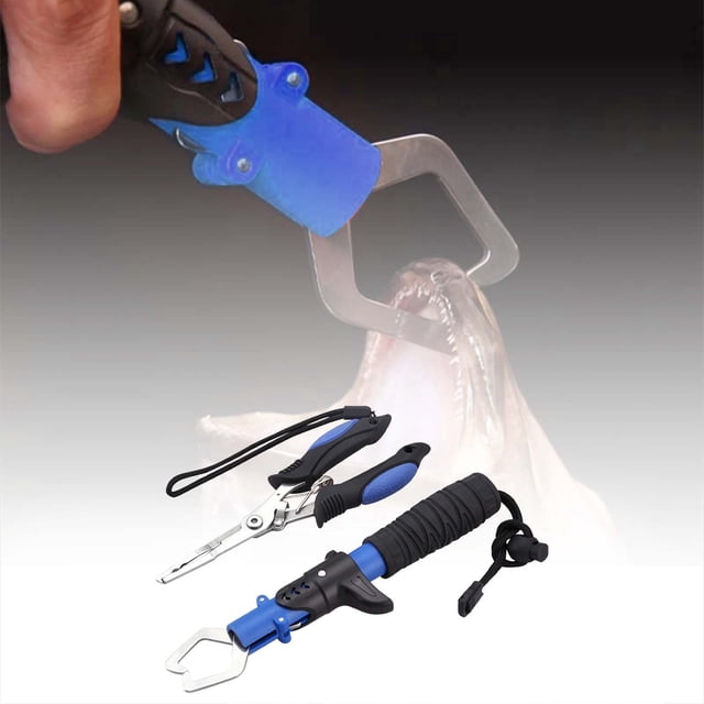 Stainless Steel Fishing Tool Kit with Pliers Hook Remover -Function Gear Set for Anglers