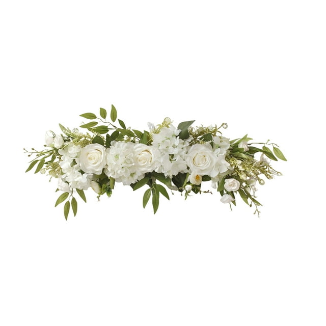 Yuarrent Oficina Hotel Flor artificial Boda Evento Flores de simulación Sala de estar Dormitorio Patio Patio Decoración Decoración Blanco