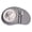 Grey, variant on Heat Insulation Placemats,Cashew Nut Shape Pad for Dining Table,Double Side Faux Leather Table Mat for Plates,Nordic Kitchen Decor