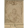 thumbnail image 2 of Annibale Carracci 14x18 Black Ornate Wood Framed Double Matted Museum Art Print Titled - Self-Portrait (Early 1580s), 2 of 5