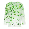thumbnail image 5 of COSFO St Patricks Day Shirts for Men Casual 3/4 Sleeve Crew Neck Tops Loose Pullover Shirts, 5 of 5