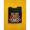 thumbnail image 3 of Cool Tiger Design Sweatshirt Men -Image by Shutterstock, Male 4X-Large, 3 of 4