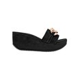 thumbnail image 2 of Sandalias con plataforma color Negro Exterior Textil, Ajuste con 1 tiempo, Construcción Vegano RBBASICS 1276, 2 of 3