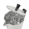 thumbnail image 6 of Mr. Coffee Brixia 6-Cup Stovetop Espresso Maker – Classic Italian Moka Pot, Aluminum Silver Espresso Coffee Maker with Handle for Strong, Rich Brew, 6 of 7
