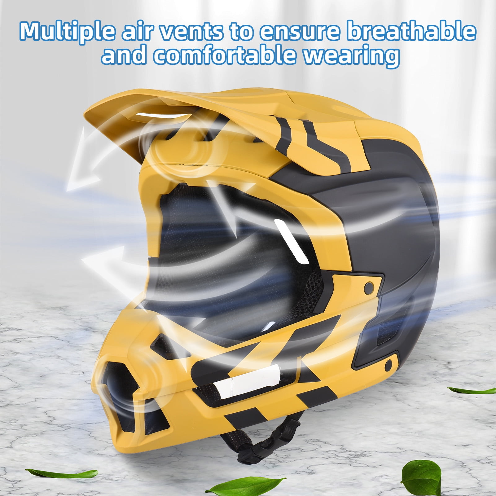 Elowen Full Helmet Face Full Face Mountain Bike Helmet Ventilation Lightweight Helmet
