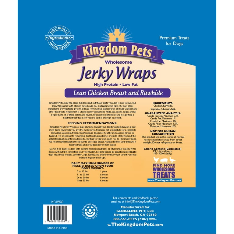 Kingdom pets outlet chicken jerky