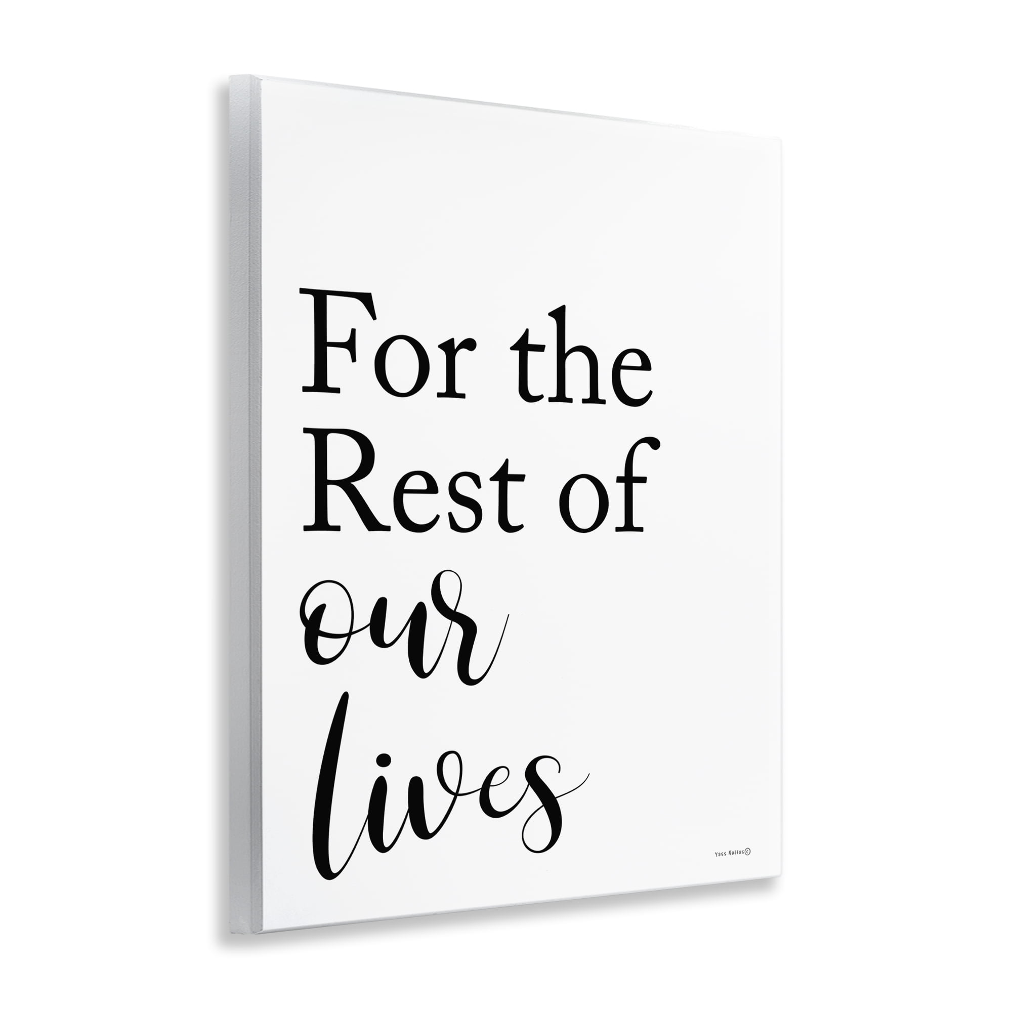Stupell Industries Rest Of Our Lives Text & Numbers Painting Unframed Art Print Wall Art, 11 x 14