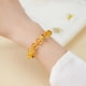 thumbnail image 2 of Pulsera de plata de ley S925 con colgante hueco con cristal amarillo, 2 of 2