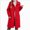 A244-Red, variant on 6-7 Years Little Girls Wool Coat Long Button Down Lapel with Pockets Winter Outerwear