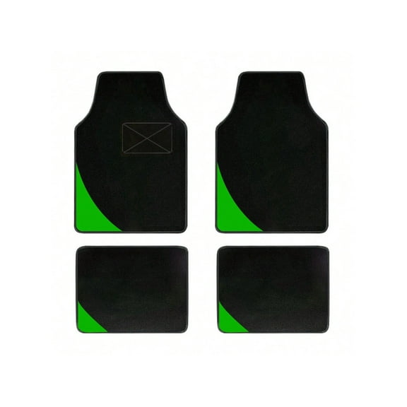 Leadwolf Car Floor Mats universal Full Coverage Auto Floor Mats All Weather Luxury Floor Liners Anti - Slip Car Mats Protector Car Carpet Green 4PCS