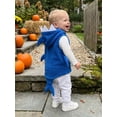 thumbnail image 4 of Cjfdfy Little Girls Boys Halloween Shark Costume Sleeveless Hooded Zip Up Cosplay Costume Cute Baby Halloween Shark Costume Sleeveless Cosplay Outfit 0-3Y, 4 of 9
