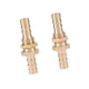 thumbnail image 5 of 2 Piezas Conector De Montaje De Mamparo De Latón Con Púas Para Manguera Para Acoplamiento De Tuberías Máquina CNC Instrumento De Construcción De Inyección Para Tubos Adecuados, 5 of 7