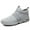 Grey, variant on Woobling Mens Breathable Sneaker Work Non-slip Lightweight Walking Shoes Comfort Shoe Red 10.5
