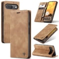 thumbnail image 1 of CaseMe Leather for Google Pixel 9/9 Pro Case, Flip Wallet Leather Case with Card Holder Magnetic Closure Shockproof Kickstand Protective Phone Cases Cover for Google Pixel 9/9 Pro,Brown, 1 of 12
