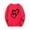 Red, variant on Posijego Kids Long Sleeve Shirts Valentine's Day Heart Graphic Tee for Girls Boys Casual Spring Cute Tops 2-15 Years