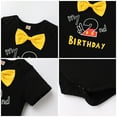 thumbnail image 6 of IBTOM CASTLE Baby Boys First Birthday Outfits Suspenders Bloomers Bowtie Mouse Ear Cake Smash Photography Props, 4-Piece 18-24 Months Black-My 2nd Birthday, 6 of 6