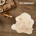 thumbnail image 2 of Plate Beads 100x Nacre Pearl Shell Round 35mm White, 2 of 5