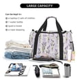 thumbnail image 5 of Picia Lavender Flowers Print Travel Duffle Bag,Weekender Bags for Women with Shoe Compartment, Gym Duffel Bag with Wet Pocket, Hospital Bags for Labor and Delivery, 5 of 7