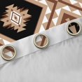 thumbnail image 4 of jejeloiu Rustic Farmhouse Cabin Black Out Curtains,Aztec Boho Geometric Curtains Pack of 2 (42x63 Each),Brown Rhombus Triangle Bedroom Curtains For Girls Boys,Luxury Bedroom Decor, 4 of 6