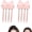 2*pink, variant on Wireless Heated Volumizing Root Lift Clip, 2-Temp Hair Crown Lifting Styler, Cordless Type-C rechargeable design for quick daily styling