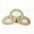 thumbnail image 3 of Round Chain, Mango Wood, Natural Texture, Boho, Natural/White, 11 x 5 x 1 Inch, 3 of 4